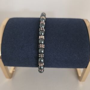 Swarovski Pearls With Sterling Silver Beaded Bracelet